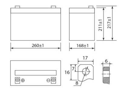 Delta DT 12100 Аккумуляторы фото, изображение